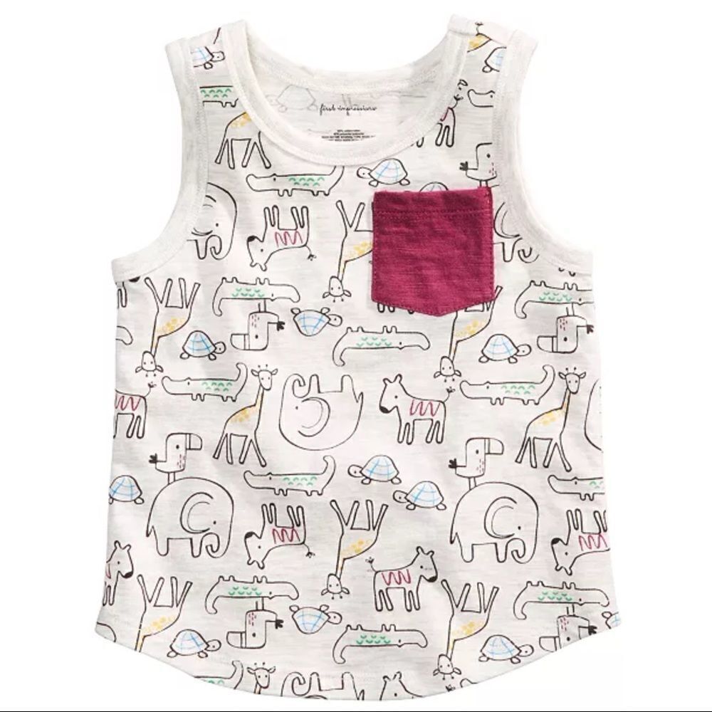 ✨2xHP✨Toddler Boys Animal-Print Tank Top✨